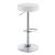 Ramses Leatherette Adjustable Bar Stool with Chrome Base