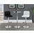 Lenny Leatherette Adjustable Height Bar Stool with Chrome Base