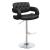 Brandi Leatherette Adjustable Height Bar Stool with Chrome Base 
