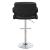 Brandi Leatherette Adjustable Height Bar Stool with Chrome Base 