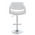 Brandi Leatherette Adjustable Height Bar Stool with Chrome Base 