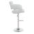 Brandi Leatherette Adjustable Height Bar Stool with Chrome Base 