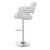 Brandi Leatherette Adjustable Height Bar Stool with Chrome Base 