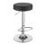 Ramses Leatherette Adjustable Bar Stool with Chrome Base