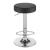 Ramses Leatherette Adjustable Bar Stool with Chrome Base