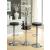 Ramses Leatherette Adjustable Bar Stool with Chrome Base