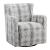 Lonita Chenille Fabric Swivel Chair