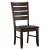 Dalila Leatherette Ladder Back Side Chair with Wood Base