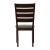 Dalila Leatherette Ladder Back Side Chair with Wood Base