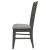 Dalila Fabric/Leatherette Ladder Back Side Chair with Wood Base