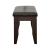 Dalila Padded Cushion Fabric/Leatherette Bench with Wood Base