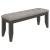 Dalila Padded Cushion Fabric Bench with Wood Base
