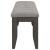 Dalila Padded Cushion Fabric/Leatherette Bench with Wood Base