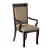 Woodmont Fabric/Wood Dining Arm Chair, Set of 2