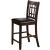 Lavon Leatherette Counter Height Stool w/ Wood Legs & Lattice Back