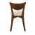 Kersey Leatherette Curved Back Dining Side Chair with Wood Legs
