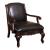 Sheffield Leatherette/Wood Accent Arm Chair