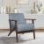 August Velvet Accent Chair