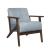 August Velvet Accent Chair