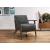August Velvet Accent Chair