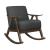 Waithe Polyester Fabric Rocking Chair