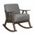 Waithe Polyester Fabric Rocking Chair