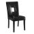 Shannon Leatherette Open Back Dining Chair with Wood Legs