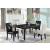 Shannon Leatherette Open Back Dining Chair with Wood Legs