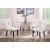 Shannon Leatherette Open Back Dining Chair with Wood Legs