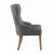 Baney Tufted Fabric Dining Chair with Wood Legs