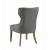 Baney Tufted Fabric Dining Chair with Wood Legs