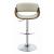 Dana Leatherette Adjustable Bar Stool with Chrome Base