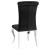 Betty Velvet Side Chair with Chrome Legs
