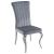 Betty Velvet Side Chair with Chrome Legs