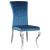 Betty Velvet Side Chair with Chrome Legs
