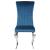 Betty Velvet Side Chair with Chrome Legs