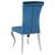 Betty Velvet Side Chair with Chrome Legs
