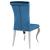Betty Velvet Side Chair with Chrome Legs