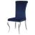 Betty Velvet Side Chair with Chrome Legs