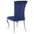 Betty Velvet Side Chair with Chrome Legs