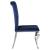 Betty Velvet Side Chair with Chrome Legs