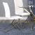 Carmelia Leatherette Side Chair with Metal Base