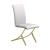 Carmelia Leatherette Side Chair with Metal Base