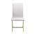 Carmelia Leatherette Side Chair with Metal Base