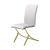 Carmelia Leatherette Side Chair with Metal Base
