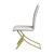 Carmelia Leatherette Side Chair with Metal Base