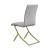Carmelia Leatherette Side Chair with Metal Base
