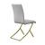 Carmelia Leatherette Side Chair with Metal Base