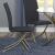 Carmelia Leatherette Side Chair with Metal Base