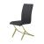 Carmelia Leatherette Side Chair with Metal Base